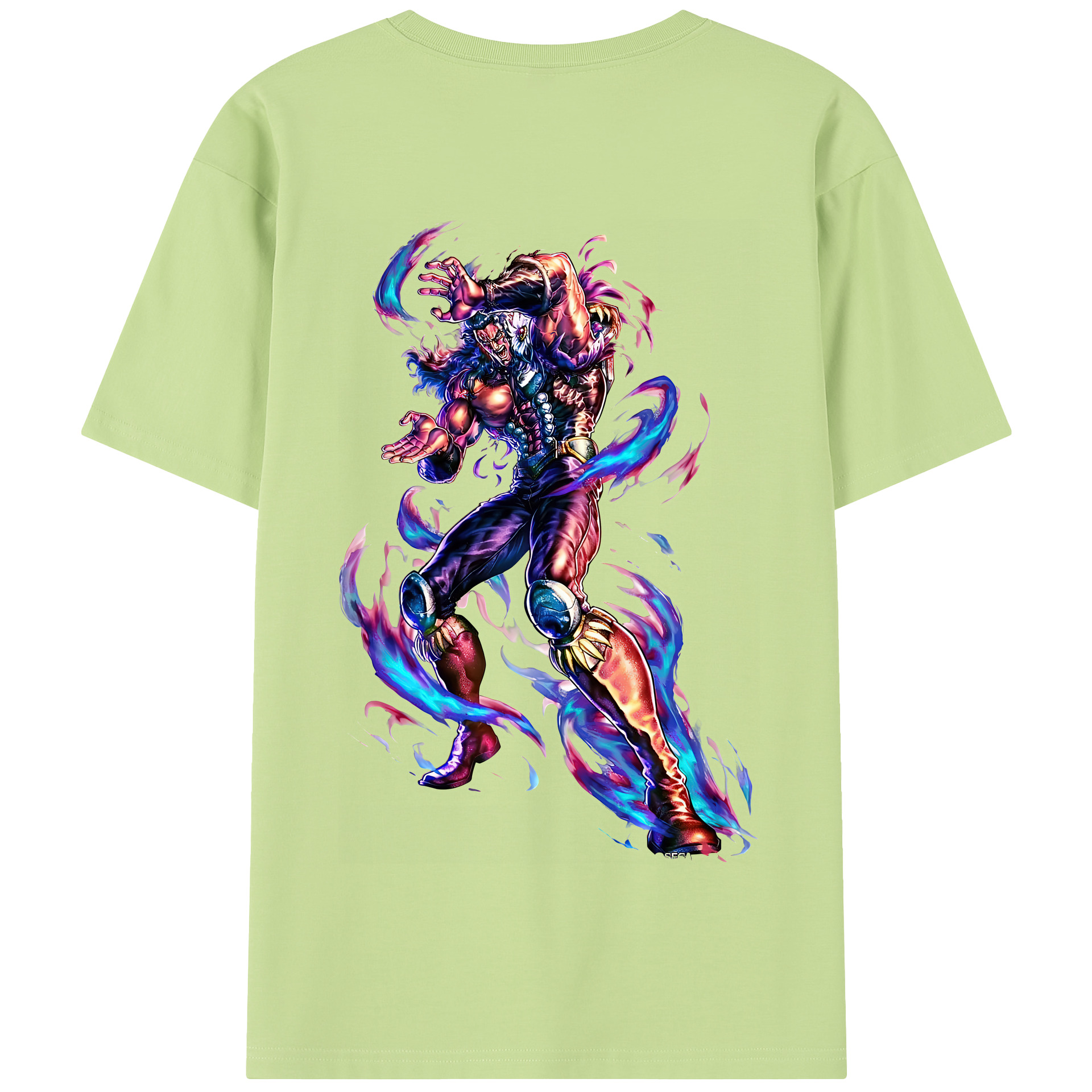（画像用） 北斗の拳 Fist of the North Star 綿100％半袖Tシャツ（背面プリント）